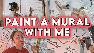 Thumbnail: 🎨 Painting a mural with me in 3 days at a marketing agency | Artist Diaries