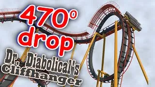 Thumbnail: Dr. Diabolical's Cliffhanger should be STEEPER! - Six Flags Fiesta Texas NoLimits 2