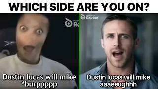 Thumbnail: Dustin Lucas Will Mike Burp Meme FlightReacts vs Ryan Gosling