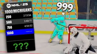 Thumbnail: How long does it take to score 1000 Michigan Goals in NHL 25?