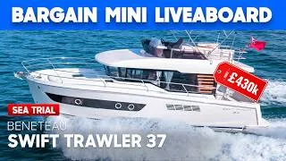 Thumbnail: Best Value Liveaboard Under 4Oft? Beneteau Swift Trawler 37 Fly - Sea Trial, Boat Tour & Review