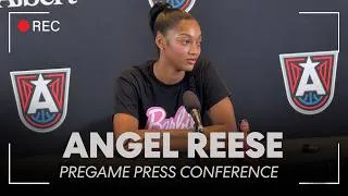 Thumbnail: Angel Reese Pregame Media at Aces vs. Dream