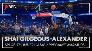 Thumbnail: Shai Gilgeous-Alexander Western Conference Finals Game 7 Pregame Warmups