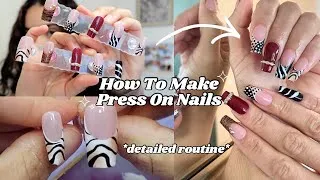 Thumbnail: HOW TO MAKE PRESS ON NAILS STEP-BY-STEP | Recreating Trendy Instagram Nails ✨