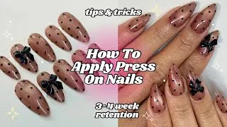 Thumbnail: HOW TO APPLY PRESS ON NAILS + BTS of my PRESS ON NAIL BUSINESS 🖤