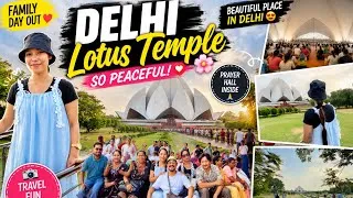 Thumbnail: Delhi Lotus Temple Vlog 😍| Family Travel Fun 🇮🇳     Beautiful & Peaceful Place ❤️ 