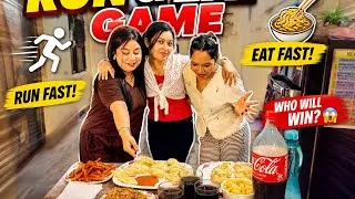 Thumbnail: Run First, Eat Fast Game 😋 | Food Challenge | Fun Moments with Sister 