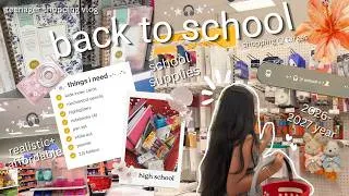 Thumbnail: school supply shopping vlog 🧸🩰✨ back to school realistic + affordable @ target ✏️📚