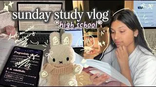 Thumbnail: last minute cram session before school… 🧸🩰✨ realistic study vlog, ap chem + physics + apush
