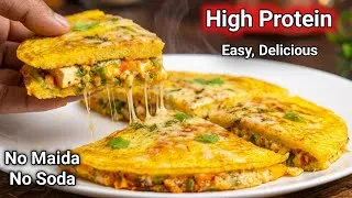 Thumbnail: No Maida High Protein Healthy Breakfast Ideas | Kids Lunchbox | Tiffin Recipes | Pizza Pockets  