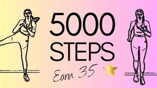 Thumbnail: Interactive 5,000 Steps Workout ⭐ Collect All 35 Stars!