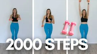 Thumbnail: 2,000 Steps with Dumbbells 🔥 15 Min Fat Burning Walk