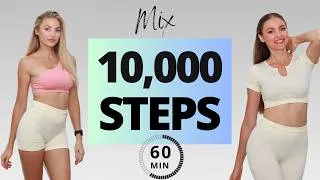 Thumbnail: 10,000 Steps in ONE Hour Indoor Walking Workout | 2 x 5,000 Steps MIX🔥