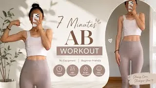 Thumbnail: GET ABS with this INTENSE 7 min Ab workout 🏋️‍♀️ 