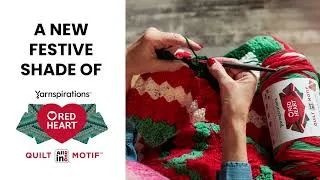 Thumbnail: Red Heart All In One Quilt Motif Yarn - Holly Jolly Festive Shade