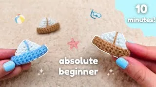 Thumbnail: Crochet Boat For Absolute Beginners ⛱️ Super Easy