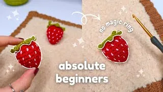 Thumbnail: How To Crochet A Strawberry For Absolute Beginners 🍓