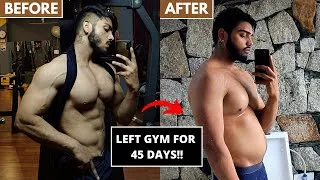 Thumbnail: I Left Gym For 45 Days & this happened ! | FIT to FAT Insane Transformation | Yash Aesthetics