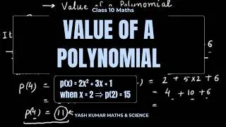 Thumbnail: Value of a Polynomial | Class 10 Maths | Polynomials