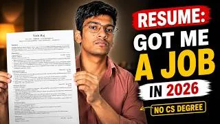 Thumbnail: My Resume That Got Me a Software Engineering Job in 2026 (BA Degree)