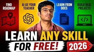 Thumbnail: You Don’t Need to Pay to Learn in 2026 | AI & Full Stack