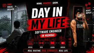 Thumbnail: Day in the Life of a Software Engineer in Mumbai | Office, Gym & Code