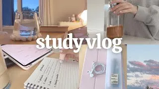 Thumbnail: PRODUCTIVE study vlog | 6:00am, notes, lots of studying, coffee, baking 🎂