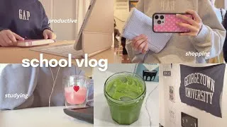 Thumbnail: school days in my life ⋆˚꩜｡ | PRODUCTIVE, morning routine, lots of studying, last day of school