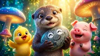 Thumbnail: Pet Rock! Where Are You? – Yellow Ducky, Pink Piglet & Otter Go Into A Secret Garden of Pet Rocks