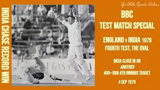 Thumbnail: CHASING RECORD 4TH INNINGS WIN INDIA v ENGLAND 1979 FOURTH TEST, THE OVAL - BBC TEST MATCH SPECIAL
