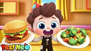 Thumbnail: Baby Opens a Cardboard Restaurant | Healthy Habits for Kids | Preschool Songs | Yes! Neo