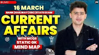 Thumbnail: 🔴 15-16 March 2026 | Daily Current Affairs | For Bank, Insurance & SSC Exams