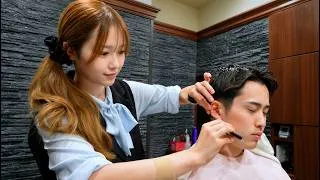 Thumbnail: 💈(ASMR) First the Cut… Then the Shave… Then It Got Really Relaxing | Japanese Female Barber Ms. Rio