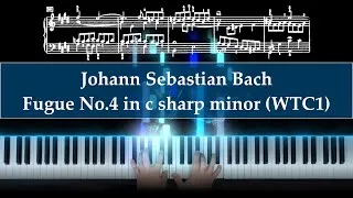 Thumbnail: J.S.Bach - Fugue No.4 in c sharp minor from WTC1