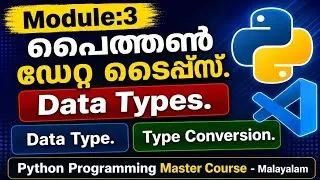 Thumbnail: 3. Data Types | Python Master Course.