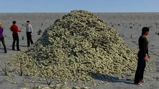 Thumbnail: US National Debt Visualized ($40 Trillion Dollars) (quieter music version)