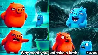Thumbnail: Trolls/ 4 Screens Of Pig refusing to Bath 🛀|Remix Parody Sponsored Preview 2 - Extended 2001 effects