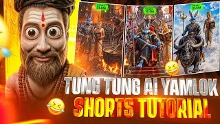 Thumbnail: 🔥 TUNG TUNG AI YAMLOK Shorts Editing Tutorial 🤯 | Free Fire AI Shorts Kaise Banaye | YFYT