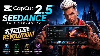 Thumbnail: CapCut Seedance 2.5 1080P Review 🔥 Create Cinematic AI Videos in the easiest AI editing software!