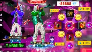 Thumbnail: All item खरीद लिया 😱 Only 9 Diamond 💎 Lucky Wheel ऐसा Kyu हुआ 😭🤣 Garena Free Fire 🔥 Y GAMING