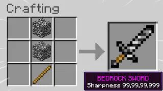 Thumbnail: Minecraft, But Crafts Use Bedrock..