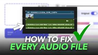 Thumbnail: How to fix any Audio in seconds (100% Works)