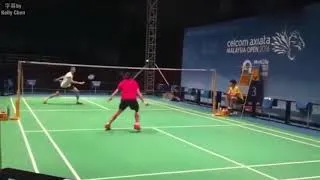 Thumbnail: 大馬賽前練習   戴資穎 Vs 香港男單 伍家朗 | TAI Tzu Ying Malaysia Open 2016