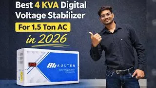 Thumbnail: Best Stabilizer for 1.5 Ton AC | Aulten 4 KVA Digital Voltage Stabilizer Review 2026