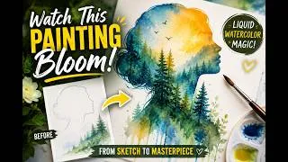 Thumbnail: Liquid Watercolour Magic ! Stunning Watercolour Art #painting #trending #watercolor