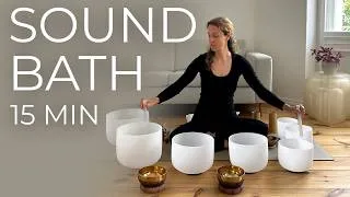Thumbnail: Singing Bowls Sound Bath for Relaxation 15 Min Sound Healing Meditation