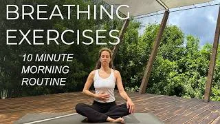 Thumbnail: Morning Pranayama Breathing Exercises Cleanse And Balance  |  10 Min. Routine