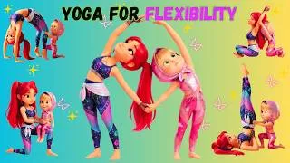 Thumbnail: Best Friend Yoga for Kids 🌈 | Full Body Stretching, Flexibility & Relaxation | Calm & Easy Partner