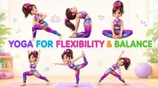 Thumbnail: Kids Yoga for Flexibility & Balance | Stretch, Strengthen & Move with Confidence