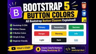 Thumbnail: Bootstrap Button Colors Using Easy Way | Bootstrap 5 Button Classes Explained |#html#css#bootsrap💻💻💻